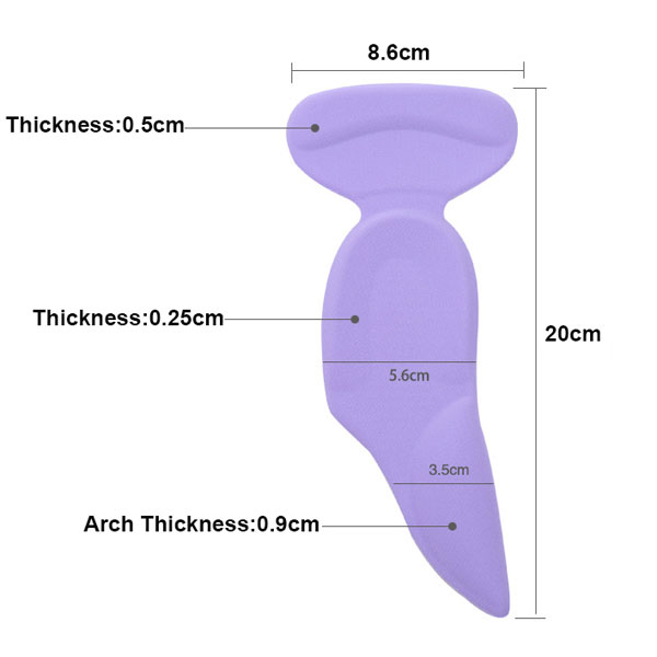 女性と男性のための柔らかいマッサージ足の痛み安心インソールメーカーZG - 312