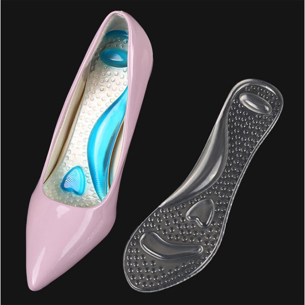 高ヒール靴ZG - 353のための新しい足世話快適な透明な粘着性のPUジェルインソール