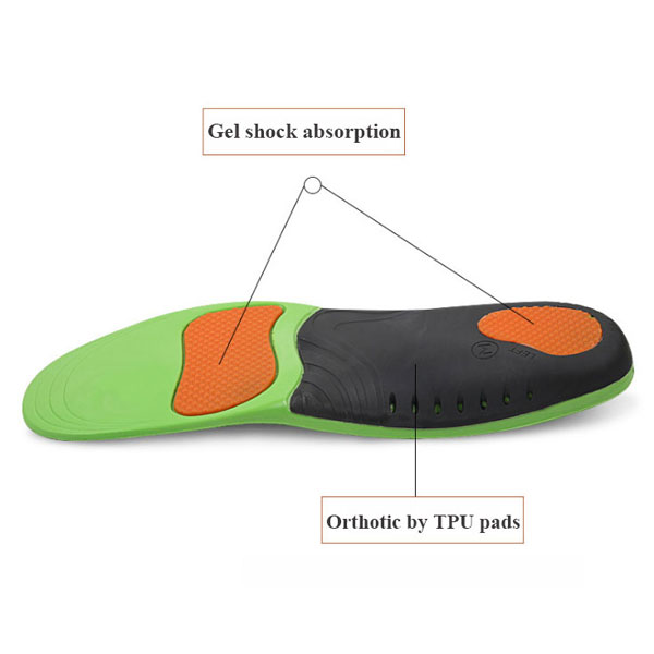 女性と男性のための再利用可能な反摩擦PUインソール装具靴インソールZG - 390