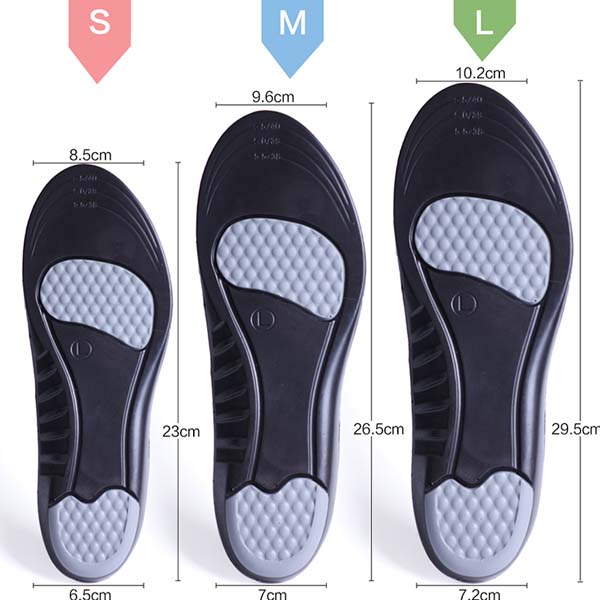女性と男性のためのPUフォームスポーツ靴インソールアーチサポート足インソールZG - 1847