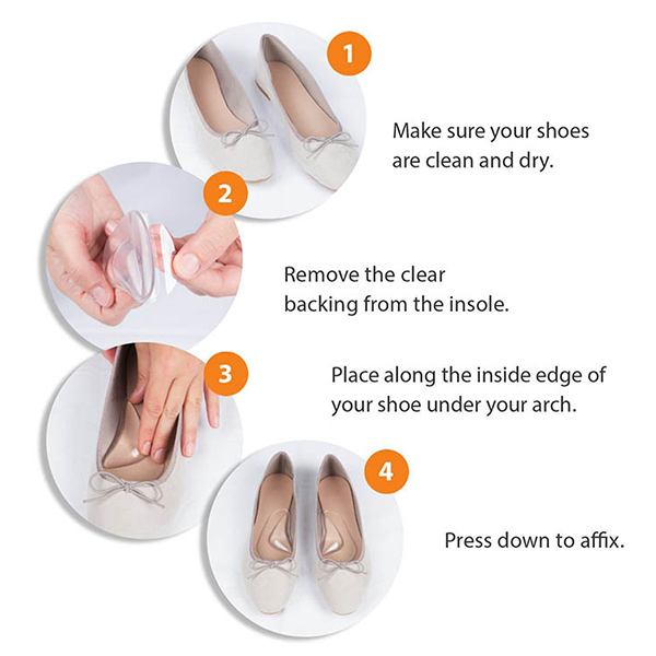 フラット足足底筋膜炎のためのアーチ支持靴挿入物は、女性と男性のために痛みを和らげます