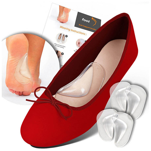 フラット足足底筋膜炎のためのアーチ支持靴挿入物は、女性と男性のために痛みを和らげます